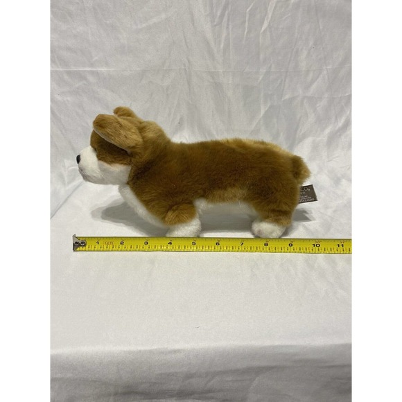 Corgi Dog Plush Brown White Demdaco Standing 9” Stuffed Animal Puppy Dog - Picture 9 of 11